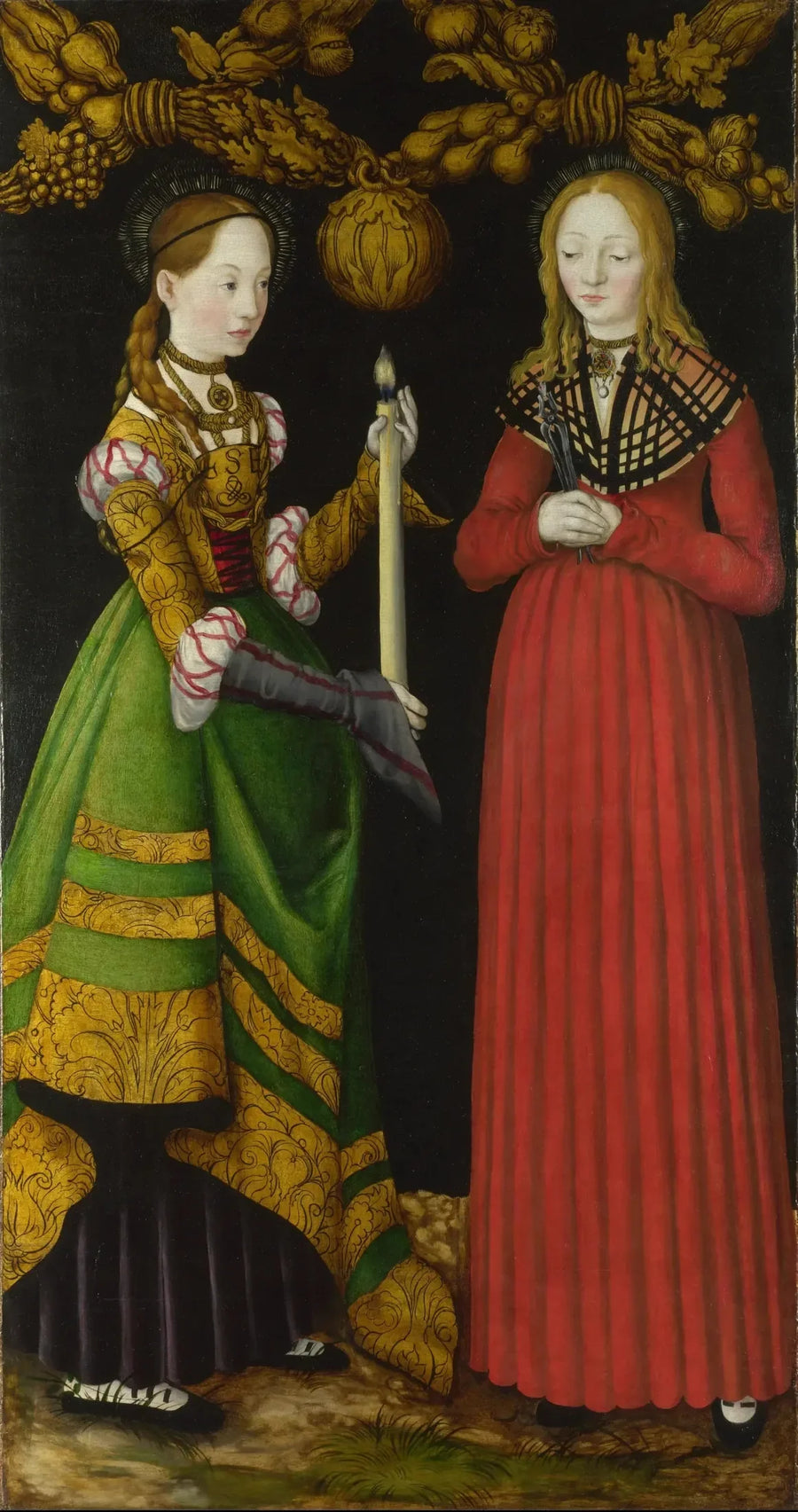 Saint Geneviève og Apollonie - Lucas Cranach den eldre