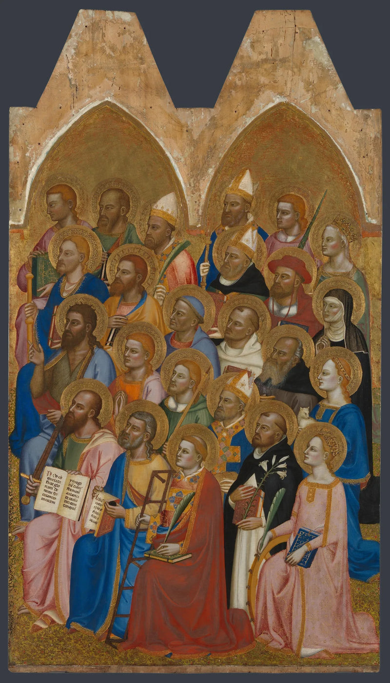 Hellige tilbedere: Hovedpanel høyre - Jacopo di Cione