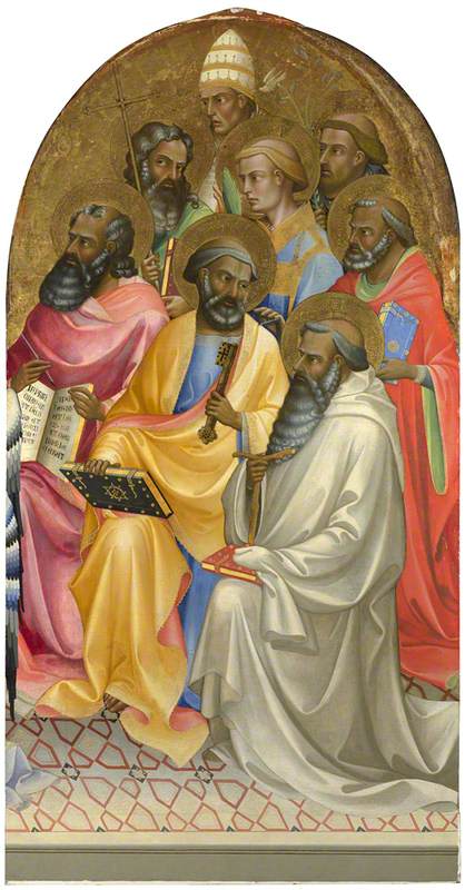 Hellige tilbedere: Hovedpanel høyre - Lorenzo Monaco