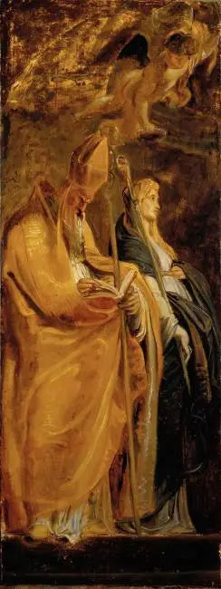Saint Amand og Walburge - Peter Paul Rubens