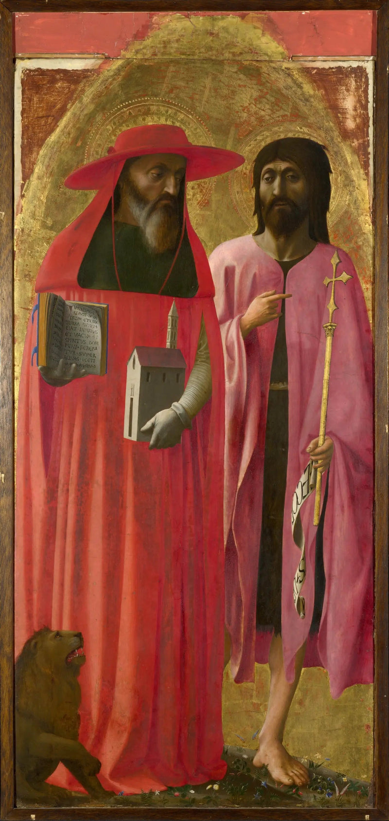 Saints Jérôme og Johannes Døperen - Masaccio