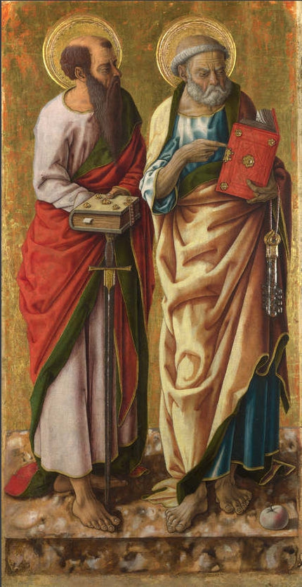 Saint Pierre og Paulus - Carlo Crivelli