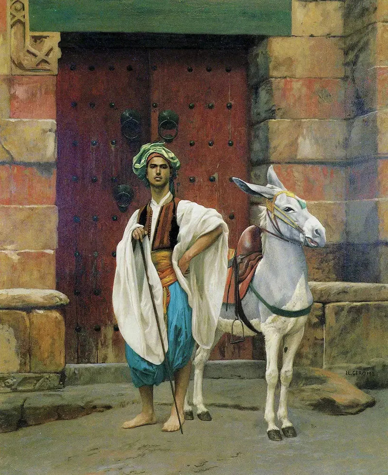 Saïs og hans esel - Jean-Léon Gérôme