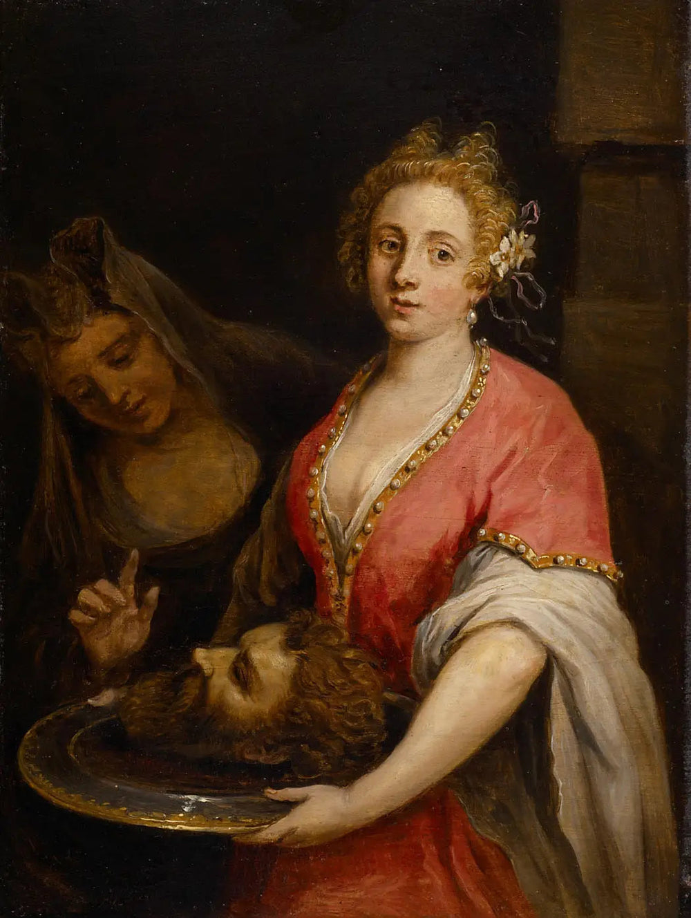 Salomé avec la tête de Jean-Baptiste - David Teniers le Jeune image 1 reproduction de peinture à l’huile