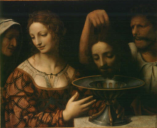 Salome med hodet av Johannes Døperen - Bernardino Luini
