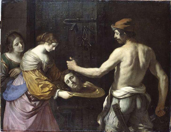 Salome mottar hodet til Johannes Døperen - Guercino