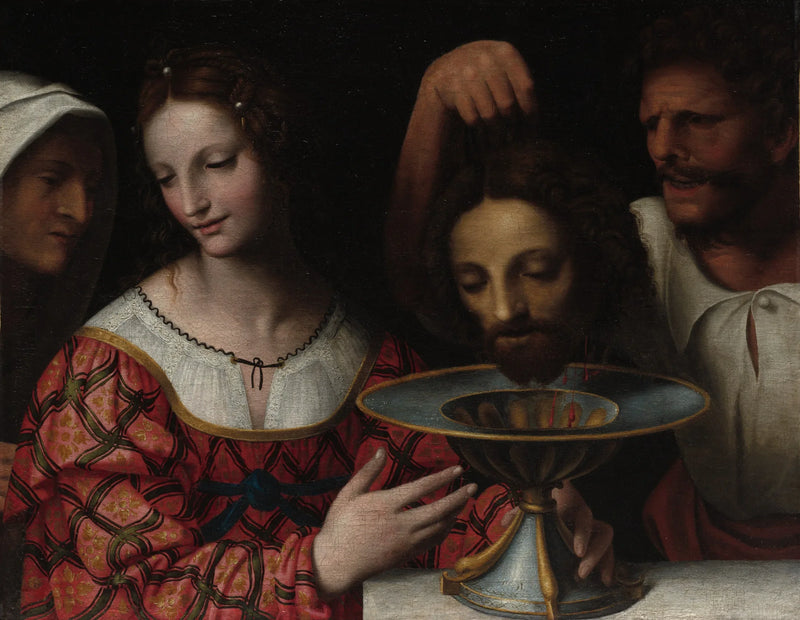 Salome holder hodet til Johannes Døperen - Bernardino Luini