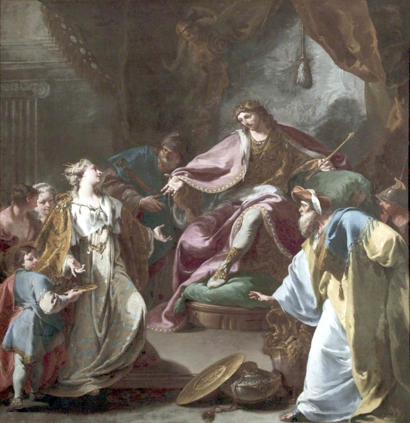 Salomon og dronningen av Saba - Giovanni Battista Pittoni
