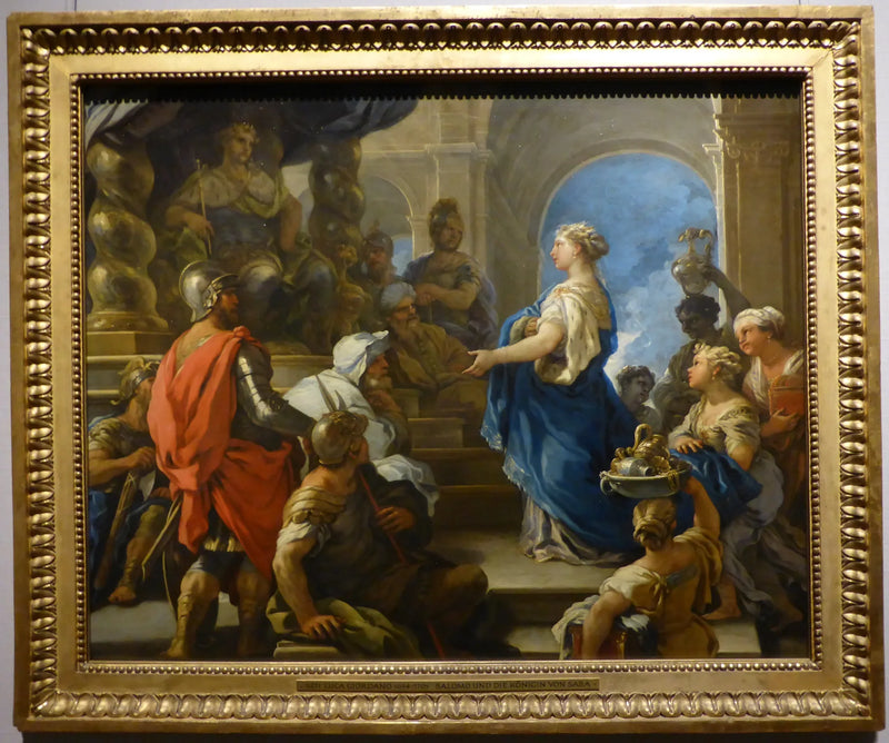 Salomon og dronningen av Saba - Luca Giordano