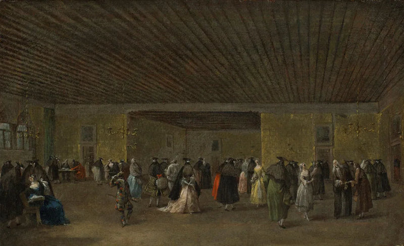 Hovedsalongen i Ridotto, Venezia - Francesco Guardi