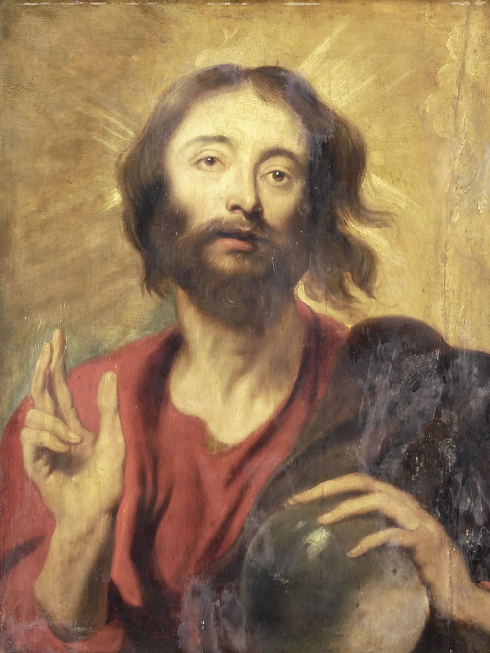Salvator Mundi - Antoine van Dyck image 1 reproduction artisanale de tableau