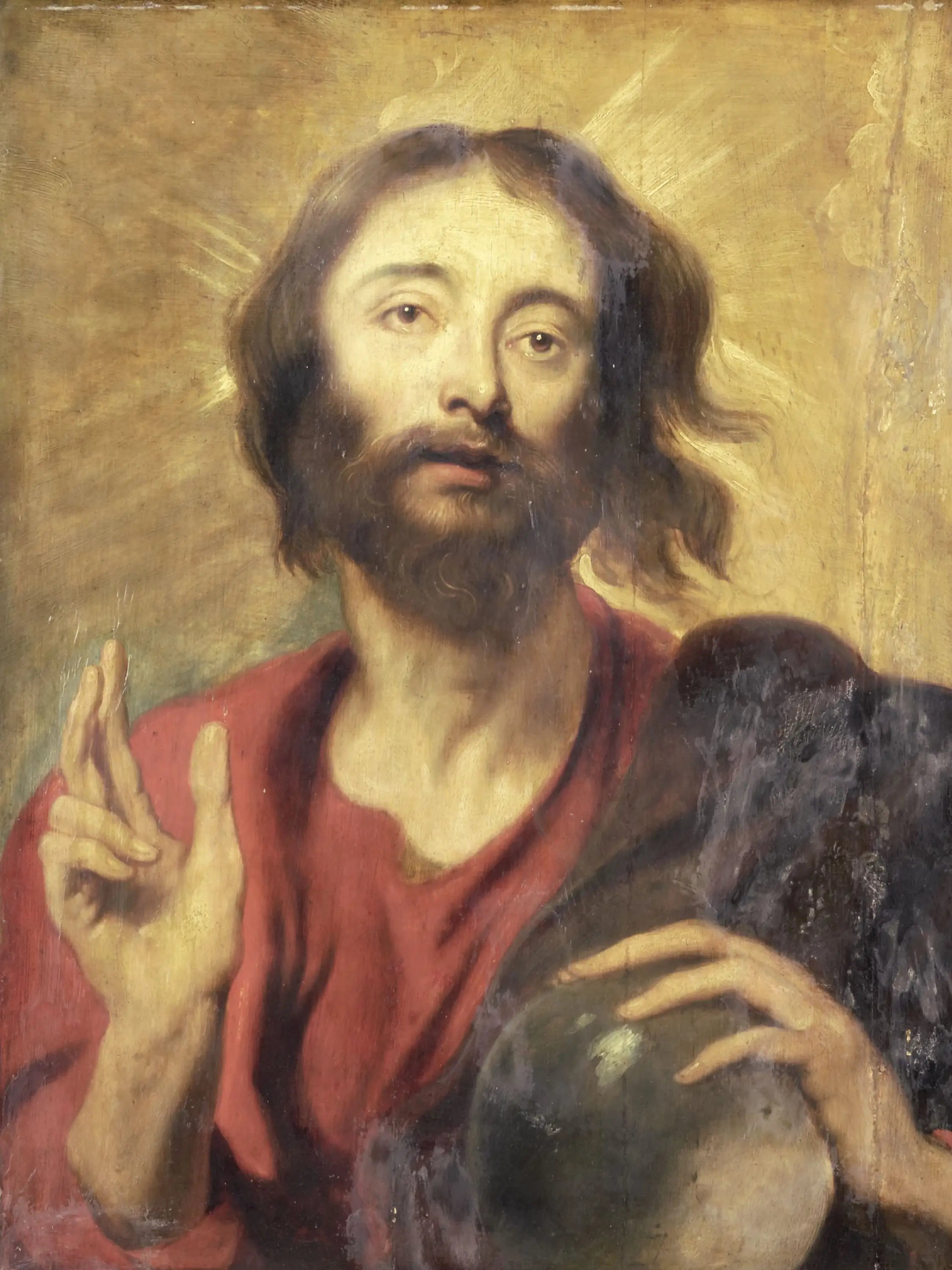 Salvator Mundi - Antoine van Dyck image 1 reproduction artisanale de tableau