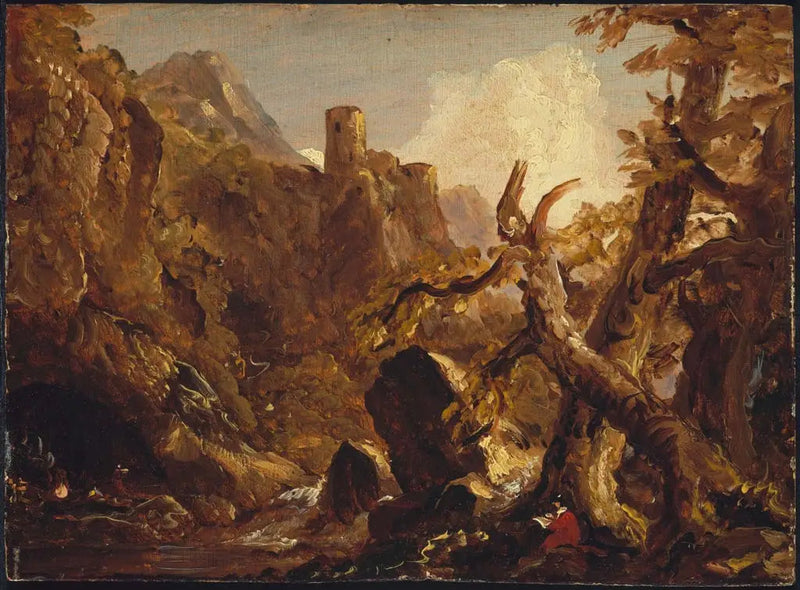 Salvator Rosa som tegner banditter - Thomas Cole

Source:
Salvator Rosa dessinant des bandits - Thomas Cole