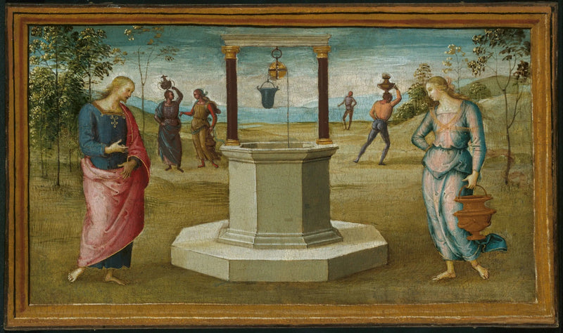 Samaritansk kvinne ved brønnen - Pietro Perugino