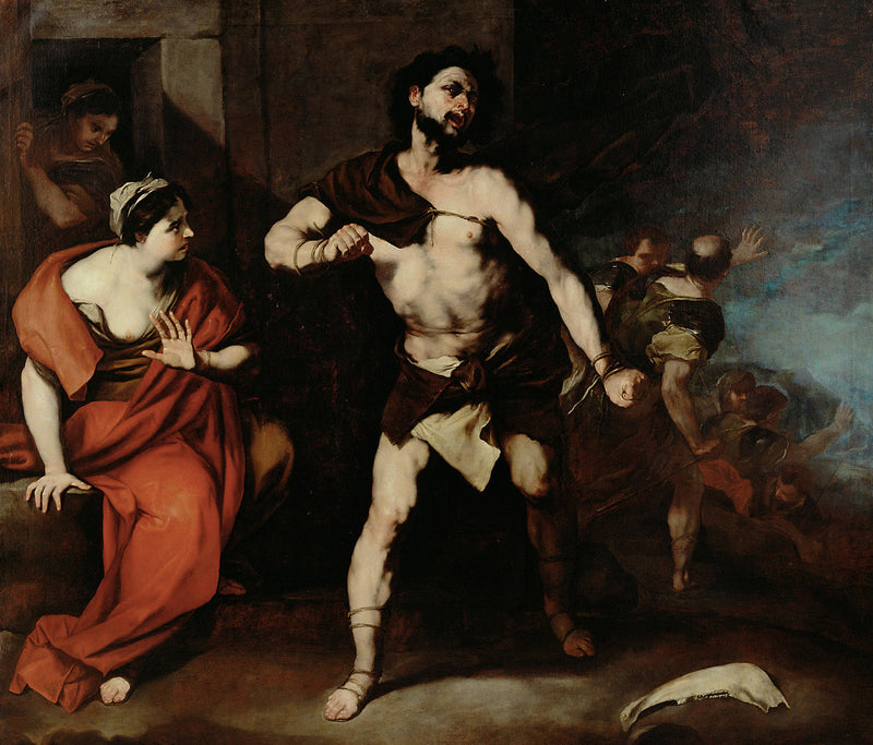 Samson bryter sine lenker - Luca Giordano
