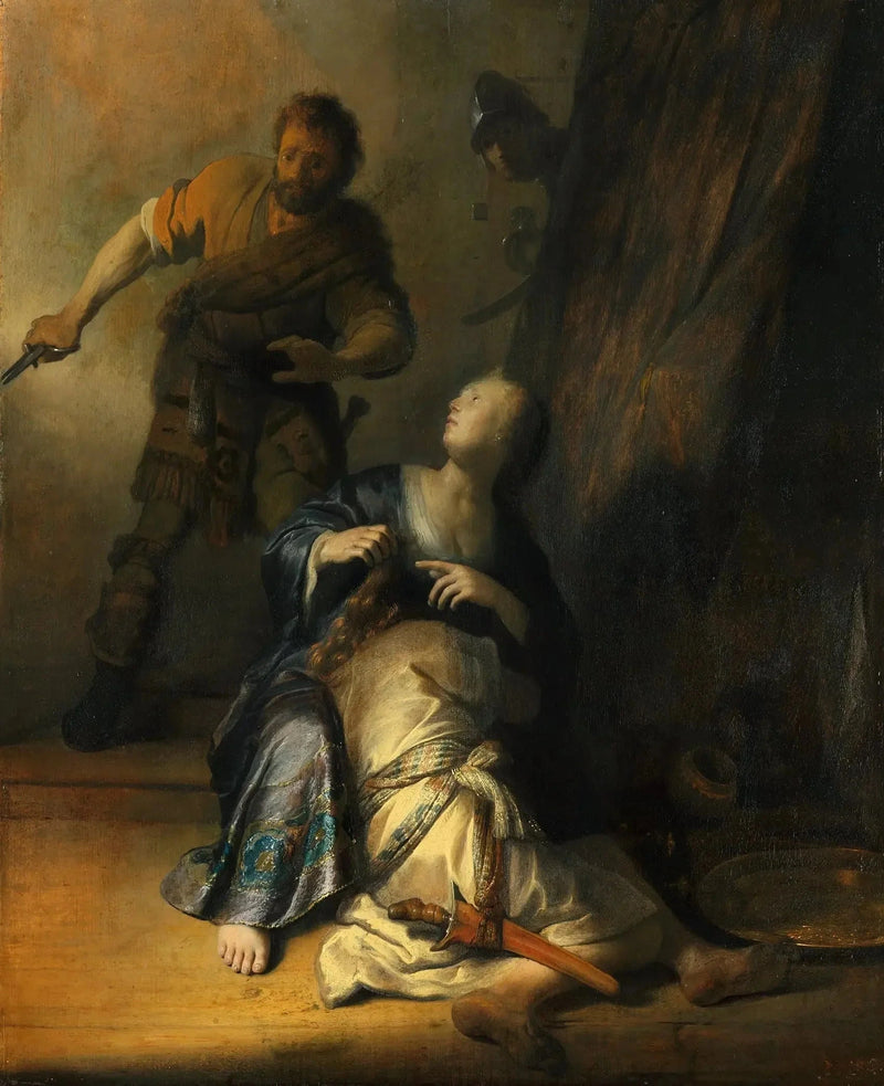 Samson forrådt av Delila - Rembrandt