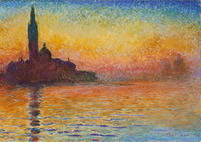 San Giorgio Maggiore i skumringen - Claude Monet