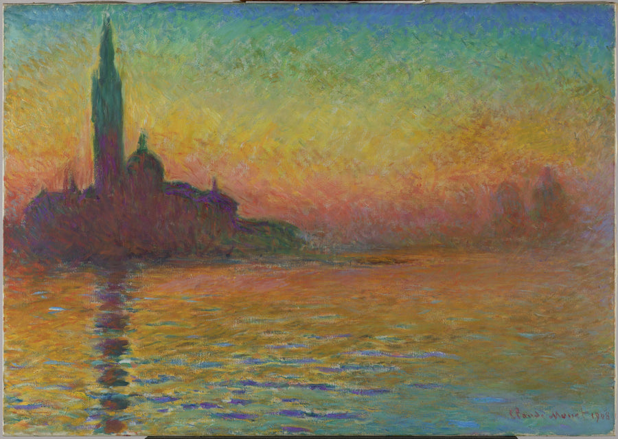 San Giorgio Maggiore i skumringen - Claude Monet