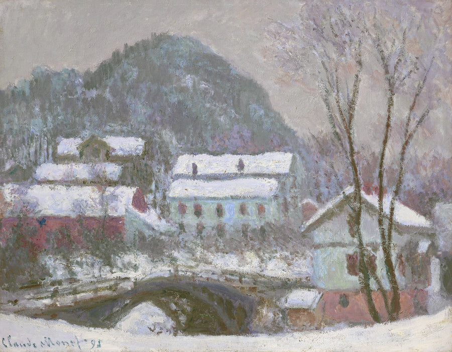 Sandviken, Norge, snøeffekt W1398 - Claude Monet