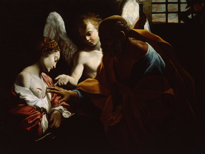 Sant'Agata i fengsel av Giovanni Lanfranco - Giovanni Lanfranco