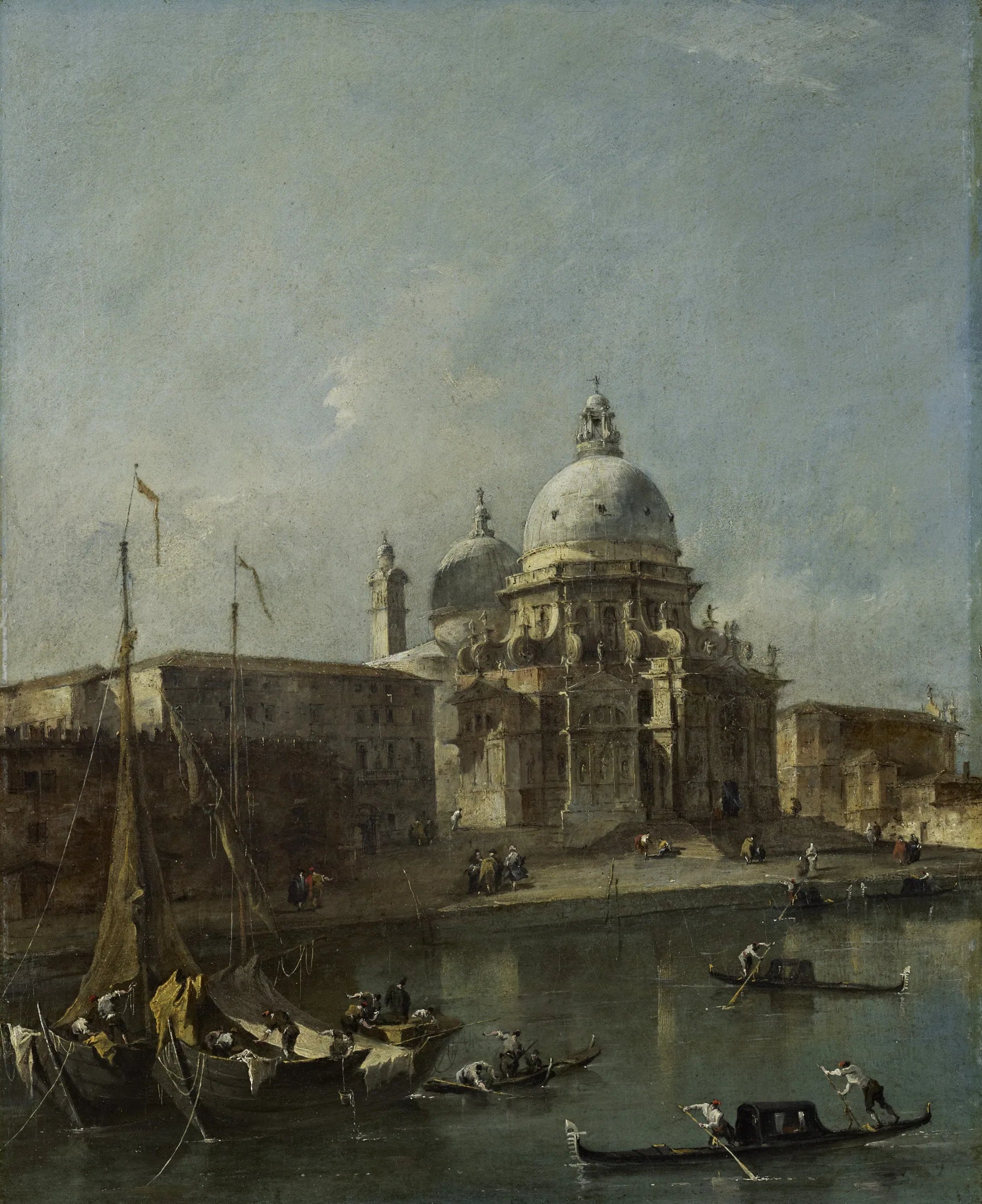 Santa Maria della Salute, Venise - Francesco Guardi image 1 copie peinte à la main à l’huile