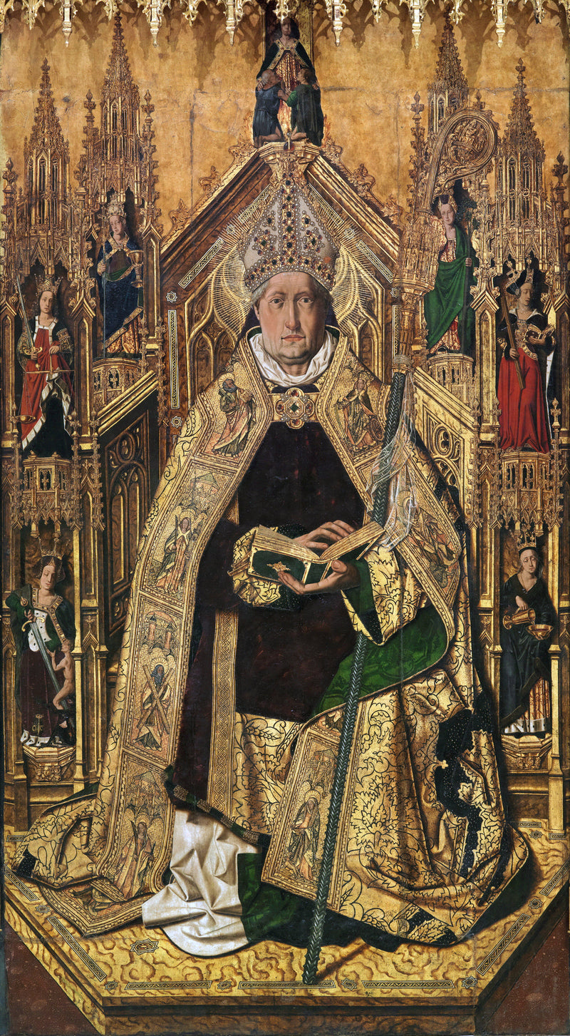 Santo Domingo de Silos innsatt som biskop, av Bartolomé Bermejo (Prado-museet) - Bartolomé Bermejo