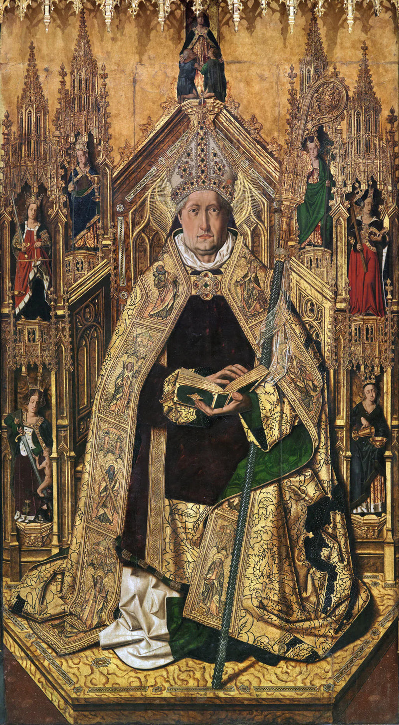 Santo Domingo de Silos innsatt som biskop, av Bartolomé Bermejo (Prado-museet) - Bartolomé Bermejo