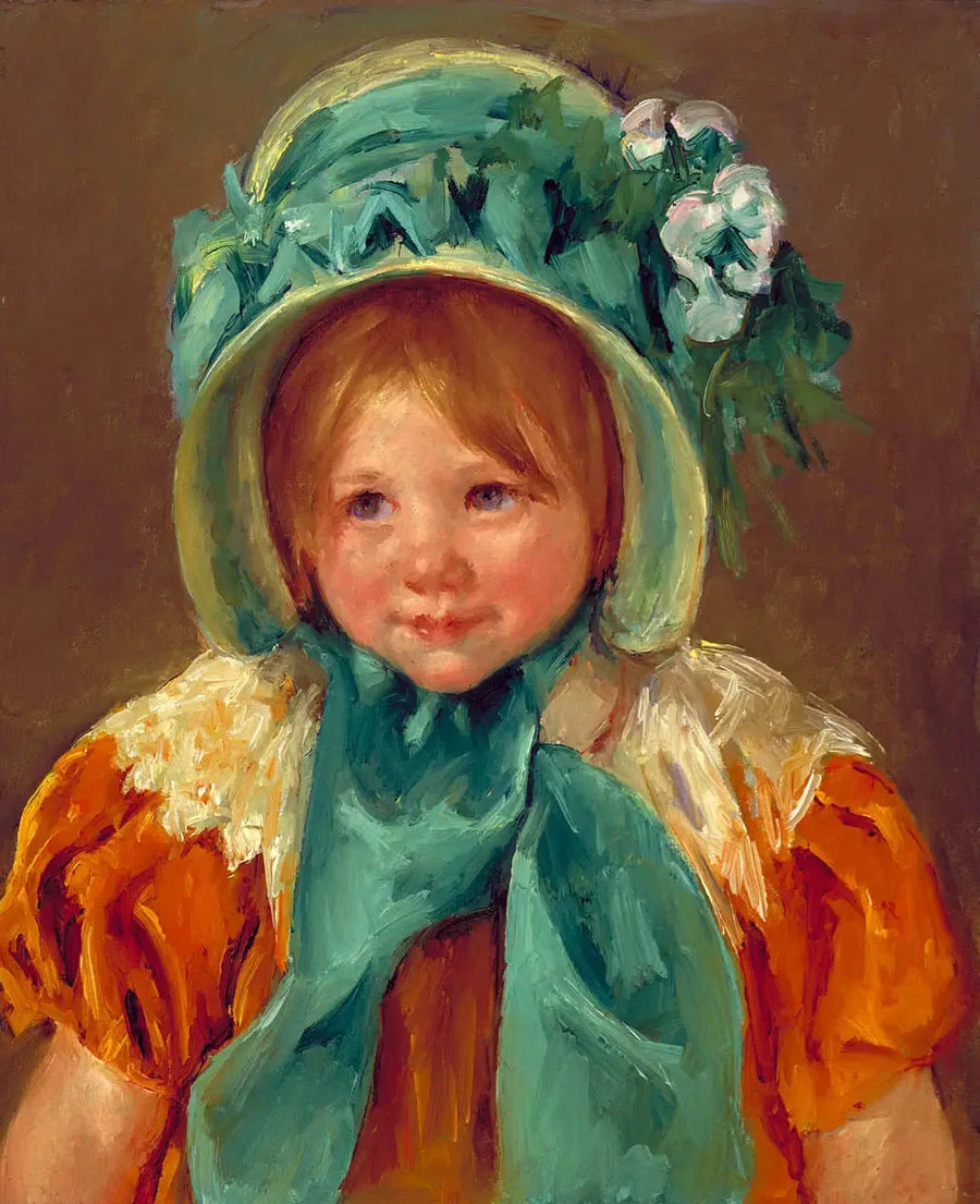 Sara med grønn hatt - Mary Cassatt