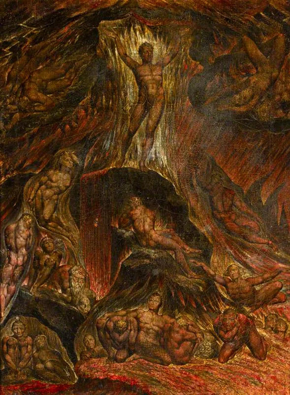 Satan kaller sine legioner (utdrag fra «Paradise Lost» av John Milton) - William Blake