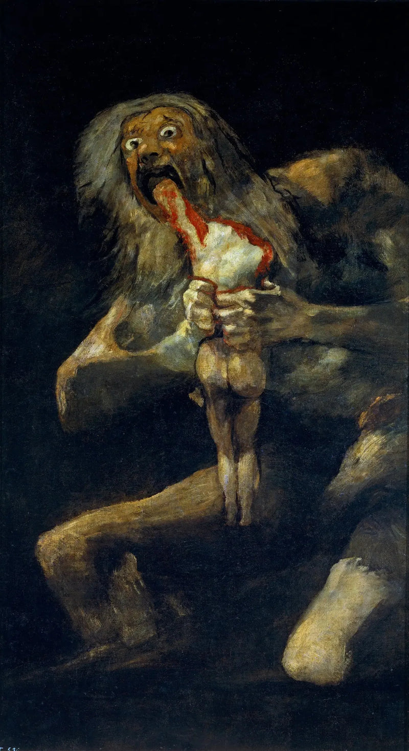 Saturn som fortærer et av sine barn - Francisco de Goya