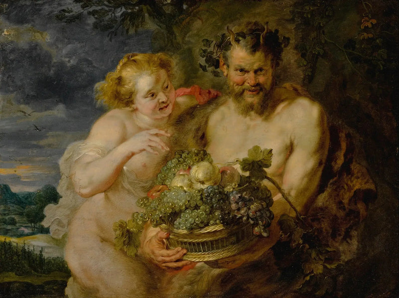 Satyr og Bacchante - Peter Paul Rubens