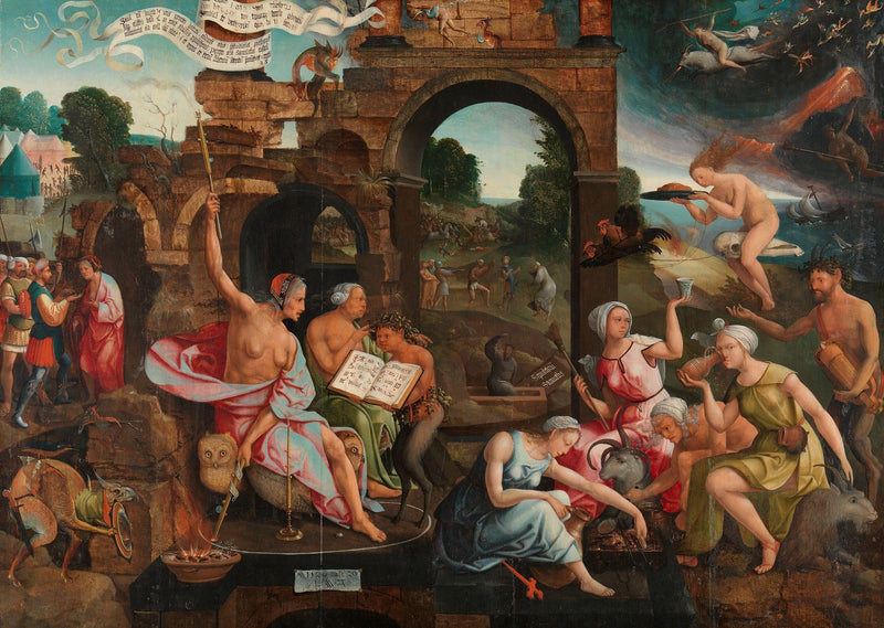 Saul og heksen fra Endor - Jacob Cornelisz van Oostsanen
