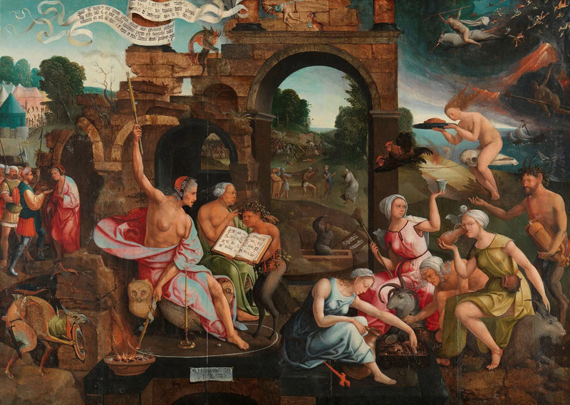 Saul og heksen fra Endor - Jacob Cornelisz van Oostsanen