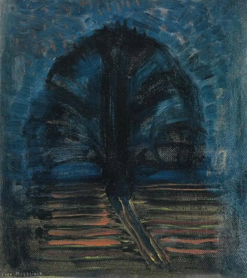 Blått piletre II - Piet Mondrian