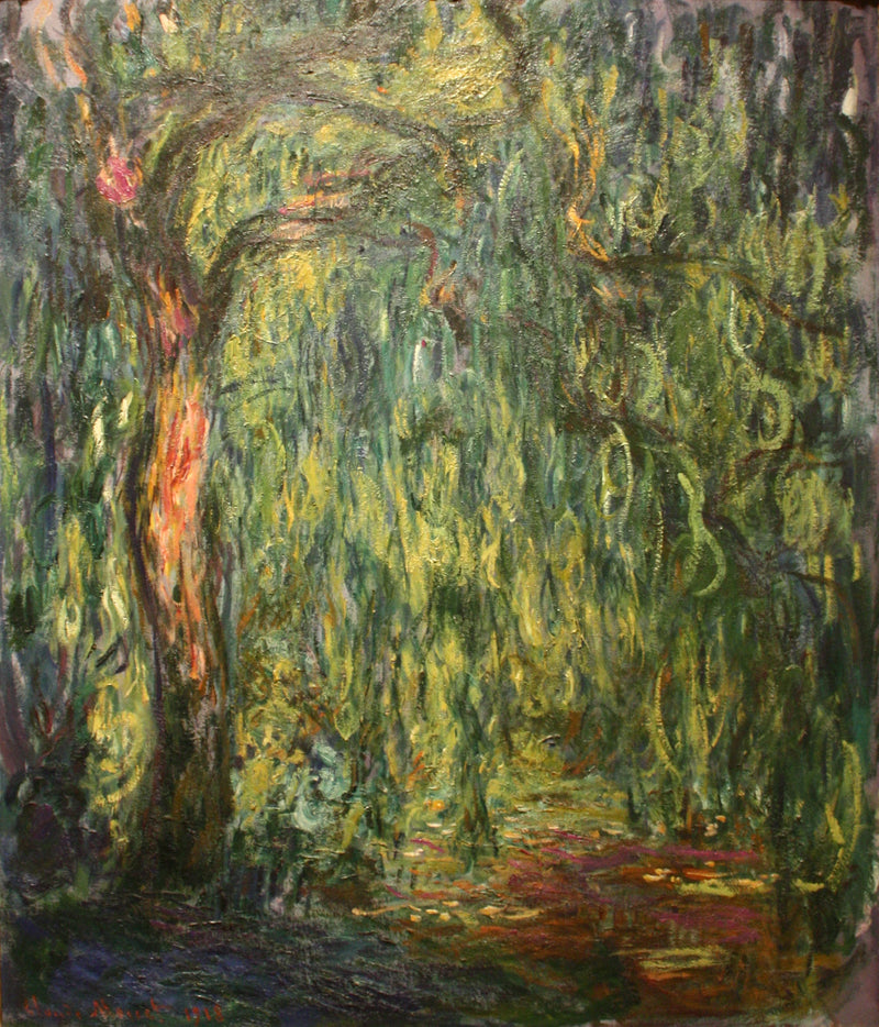 Den gråtende pil - Claude Monet