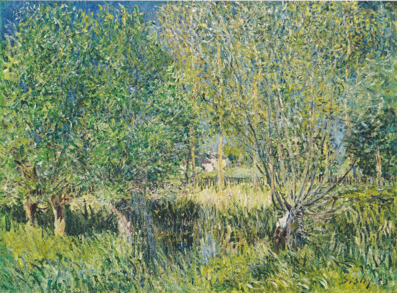 Piler ved Orvanne - Alfred Sisley