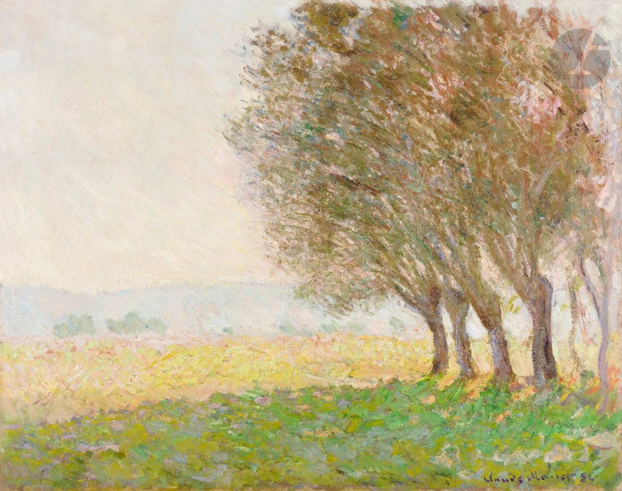 Les Saules, Jeffrey - Claude Monet