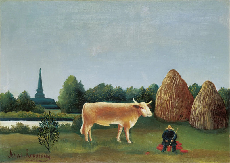 Scene i Bagneux, i utkanten av Paris - Henri Rousseau