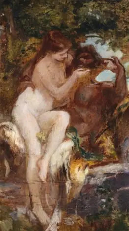 Kjærlighetsscene - Franz von Stuck