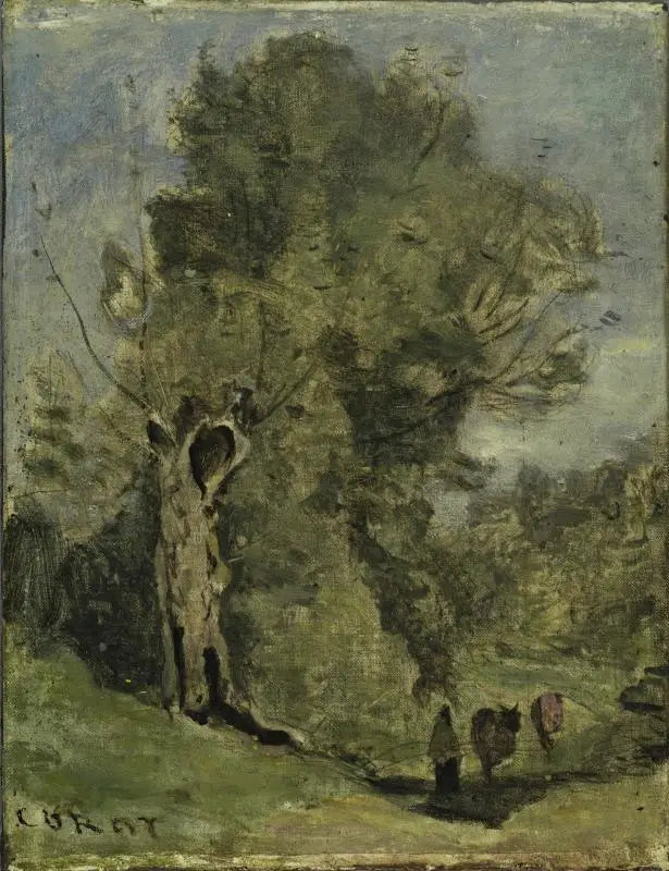 Skogscene - Jean-Baptiste Camille Corot