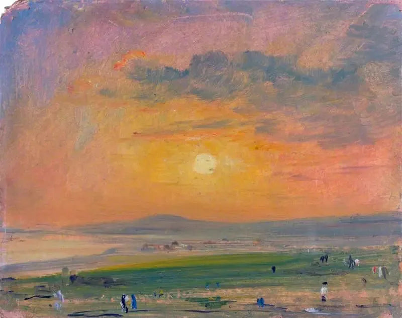 Kystscene i Brighton, kveld - John Constable