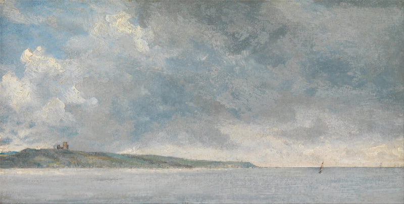 Kystscene med klippe - John Constable