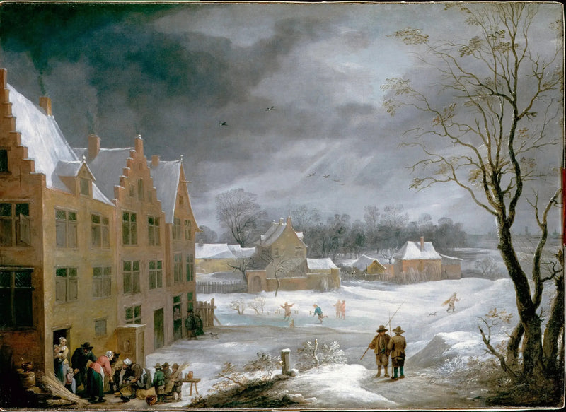 Vinterscene med en mann som dreper et svin - David Teniers den Yngre

Source:
Scène d'hiver avec un homme tuant un cochon - David Teniers le Jeune