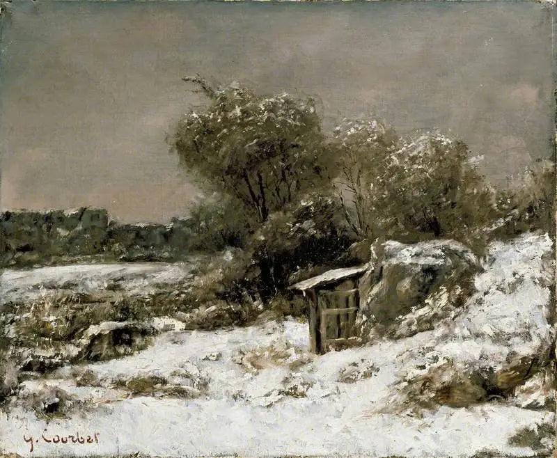 Vinterscene - Gustave Courbet