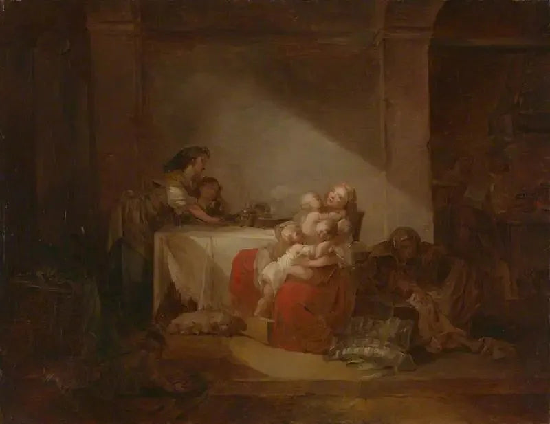 Interiørscene - Jean-Honoré Fragonard