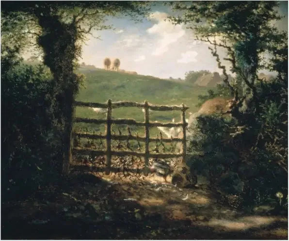Landskapsscene med stil - Jean-François Millet