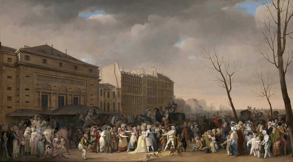 Scène de carnaval - Louis-Léopold Boilly image 1 reproduction de peinture à l’huile