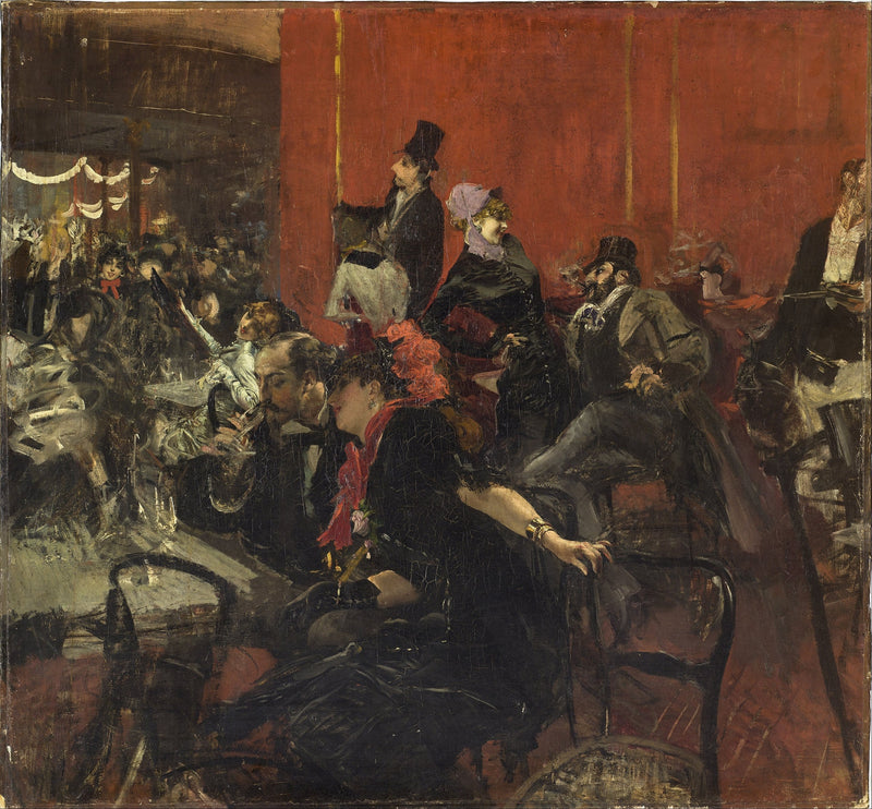 Festscene på Moulin-Rouge - Giovanni Boldini