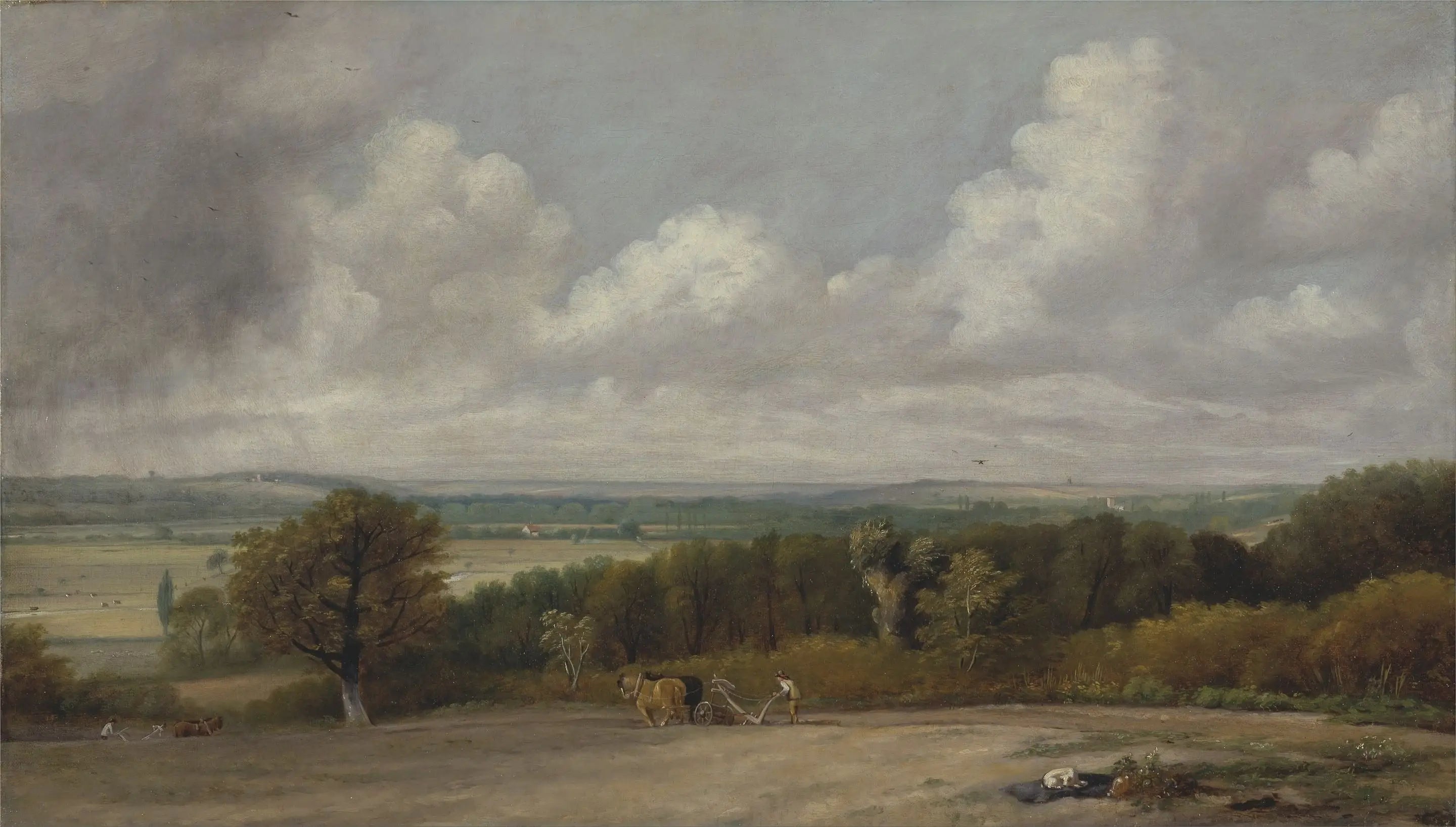 Scène de labour dans le Suffolk - John Constable - Alpha Reproduction