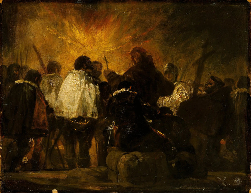 Natt-scene fra inkvisisjonen - Francisco de Goya
